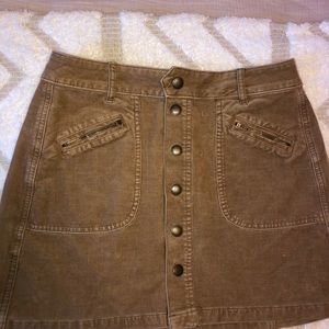 American eagle tan denim skirt